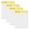 Post-it Easel Pads Super Sticky 20 in. x 23 in. Unruled Self-Stick Wall Pad - White (4/Carton)